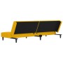 Two-seater sofa bed with two yellow velvet pillows by , Sofas - Ref: Foro24-375813, Price: 246,65 €, Discount: %