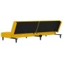 Two-seater sofa bed with two yellow velvet pillows by , Sofas - Ref: Foro24-375813, Price: 242,41 €, Discount: %