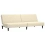 Cream-colored velvet 2-seater sofa bed by , Sofas - Ref: Foro24-375935, Price: 235,94 €, Discount: %