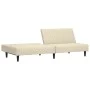 Cream-colored velvet 2-seater sofa bed by , Sofas - Ref: Foro24-375935, Price: 235,94 €, Discount: %