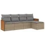 Garden sofa set with 5-piece synthetic rattan beige cushions by , Garden sets - Ref: Foro24-3260001, Price: 328,18 €, Discoun...