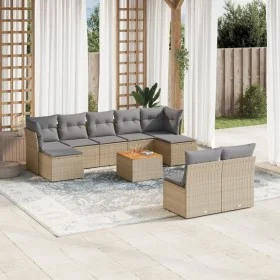 Garden sofa set with beige cushions, 10 pieces, made of synthetic rattan. by , Garden sets - Ref: Foro24-3223861, Price: 538,...