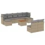 Set Gartensofas mit beigen Kissen 10 Stück synthetisches Rattan von , Gartensets - Ref: Foro24-3223861, Preis: 538,78 €, Raba...