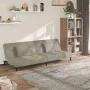 Two-seater sofa bed with two light gray velvet pillows by , Sofas - Ref: Foro24-375807, Price: 247,80 €, Discount: %