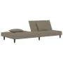 Two-seater sofa bed with two light gray velvet pillows by , Sofas - Ref: Foro24-375807, Price: 247,80 €, Discount: %