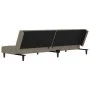 Two-seater sofa bed with two light gray velvet pillows by , Sofas - Ref: Foro24-375807, Price: 247,80 €, Discount: %