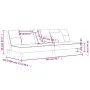 Two-seater sofa bed with two light gray velvet pillows by , Sofas - Ref: Foro24-375807, Price: 247,80 €, Discount: %