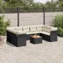Set Gartensofas 10 Stück Kissen synthetisches Rattan schwarz von , Gartensets - Ref: Foro24-3223802, Preis: 571,10 €, Rabatt: %