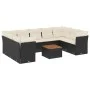 Garden sofa set 10 pieces with black synthetic rattan cushions by , Garden sets - Ref: Foro24-3223802, Price: 571,10 €, Disco...