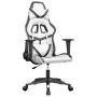 Silla gaming de masaje cuero sintético blanco y negro de , Sillones para videojuegos - Ref: Foro24-345432, Precio: 114,53 €, ...