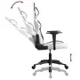 Silla gaming de masaje cuero sintético blanco y negro de , Sillones para videojuegos - Ref: Foro24-345432, Precio: 114,53 €, ...