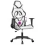 Silla gaming de masaje cuero sintético blanco y negro de , Sillones para videojuegos - Ref: Foro24-345432, Precio: 114,53 €, ...