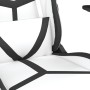 Schwarz-weißer Massage-Gaming-Stuhl aus Kunstleder von , Gaming-Stühle - Ref: Foro24-345432, Preis: 115,91 €, Rabatt: %