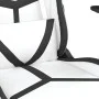 Silla gaming de masaje cuero sintético blanco y negro de , Sillones para videojuegos - Ref: Foro24-345432, Precio: 114,53 €, ...