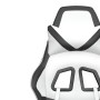 Black and white synthetic leather massage gaming chair by , Gaming chairs - Ref: Foro24-345432, Price: 115,82 €, Discount: %