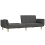 2-seater sofa bed with two pillows in dark gray fabric by , Sofas - Ref: Foro24-375870, Price: 289,49 €, Discount: %