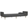 2-seater sofa bed with two pillows in dark gray fabric by , Sofas - Ref: Foro24-375870, Price: 289,49 €, Discount: %