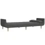 2-seater sofa bed with two pillows in dark gray fabric by , Sofas - Ref: Foro24-375870, Price: 284,48 €, Discount: %