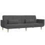 2-seater sofa bed with two pillows in dark gray fabric by , Sofas - Ref: Foro24-375870, Price: 284,48 €, Discount: %