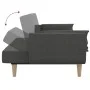 2-seater sofa bed with two pillows in dark gray fabric by , Sofas - Ref: Foro24-375870, Price: 284,48 €, Discount: %