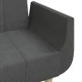 2-seater sofa bed with two pillows in dark gray fabric by , Sofas - Ref: Foro24-375870, Price: 284,48 €, Discount: %