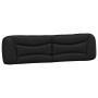 Black synthetic leather padded bed headboard 200 cm by , Headboards and footboards - Ref: Foro24-374623, Price: 103,09 €, Dis...