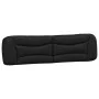 Black synthetic leather padded bed headboard 200 cm by , Headboards and footboards - Ref: Foro24-374623, Price: 101,64 €, Dis...