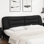 Black synthetic leather padded bed headboard 200 cm by , Headboards and footboards - Ref: Foro24-374623, Price: 103,09 €, Dis...