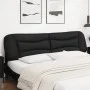 Cabecero de cama acolchado cuero sintético negro 200 cm de , Cabeceros y pies de cama - Ref: Foro24-374623, Precio: 101,64 €,...