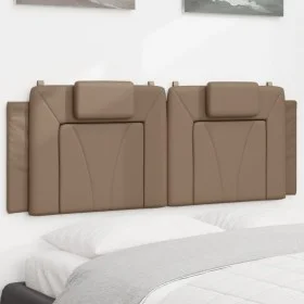 Cappuccino synthetic leather padded bed headboard 120 cm by , Headboards and footboards - Ref: Foro24-374785, Price: 45,11 €,...