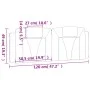 Cabecero de cama acolchado cuero sintético capuchino 120 cm de , Cabeceros y pies de cama - Ref: Foro24-374785, Precio: 45,08...