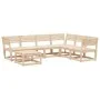 Gartenmöbel-Set 7-teilig aus massivem Kiefernholz von , Gartensets - Ref: Foro24-3216925, Preis: 461,81 €, Rabatt: %