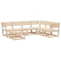 Gartenmöbel-Set 7-teilig aus massivem Kiefernholz von , Gartensets - Ref: Foro24-3216925, Preis: 467,71 €, Rabatt: %