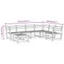 Gartenmöbel-Set 7-teilig aus massivem Kiefernholz von , Gartensets - Ref: Foro24-3216925, Preis: 461,81 €, Rabatt: %