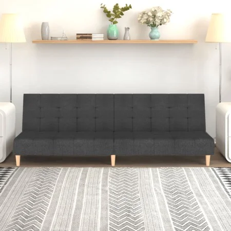 2 seater sofa bed dark gray fabric by , Sofas - Ref: Foro24-375755, Price: 254,85 €, Discount: %