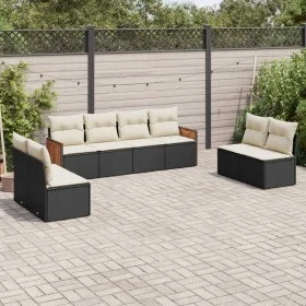 8-piece garden sofa set and black synthetic rattan cushions by , Garden sets - Ref: Foro24-3259970, Price: 453,64 €, Discount: %