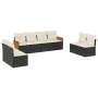 8-piece garden sofa set and black synthetic rattan cushions by , Garden sets - Ref: Foro24-3259970, Price: 453,64 €, Discount: %