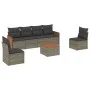 7-piece garden sofa set with gray PE rattan cushions by , Garden sets - Ref: Foro24-3259953, Price: 421,69 €, Discount: %