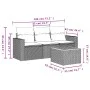 Garden sofa set with cushions 4 pieces beige synthetic rattan by , Garden sets - Ref: Foro24-3223993, Price: 272,64 €, Discou...