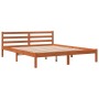 Bettgestell aus massivem, wachsbraunem Kiefernholz, 180 x 200 cm von , Betten und Lattenroste - Ref: Foro24-844148, Preis: 11...