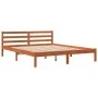 Estructura de cama madera maciza pino marrón cera 180x200 cm de , Camas y somieres - Ref: Foro24-844148, Precio: 112,11 €, De...
