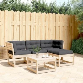 4-piece garden furniture set with solid pine wood cushions by , Garden sets - Ref: Foro24-3216910, Price: 378,00 €, Discount: %