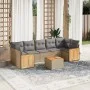 Garden sofa set with beige cushions 8 pcs PE rattan by , Garden sets - Ref: Foro24-3259896, Price: 517,55 €, Discount: %