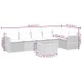 7-piece garden dining set and black synthetic rattan cushions by , Garden sets - Ref: Foro24-3257343, Price: 434,58 €, Discou...