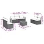 Garden sofa set with beige cushions 8 pcs PE rattan by , Garden sets - Ref: Foro24-3259966, Price: 477,22 €, Discount: %