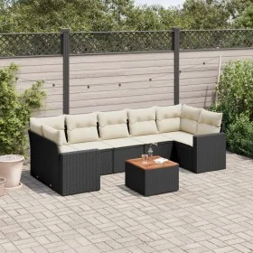 8-piece garden sofa set and black synthetic rattan cushions by , Garden sets - Ref: Foro24-3224033, Price: 484,08 €, Discount: %