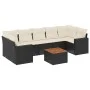 8-piece garden sofa set and black synthetic rattan cushions by , Garden sets - Ref: Foro24-3224033, Price: 484,08 €, Discount: %