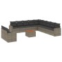 12-piece garden sofa set with gray synthetic rattan cushions by , Garden sets - Ref: Foro24-3224205, Price: 732,24 €, Discoun...