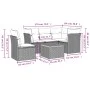 Garden sofa set with cushions 6 pieces beige synthetic rattan by , Garden sets - Ref: Foro24-3223643, Price: 411,88 €, Discou...