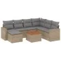 Garden sofa set with beige cushions 8 pcs PE rattan by , Modular outdoor sofas - Ref: Foro24-3224239, Price: 472,96 €, Discou...